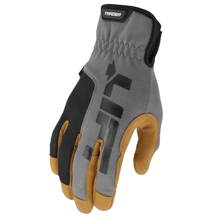 Lift Safety TRADER Glove Grey Slip OnOff Cuff GTR-17YBR1L
